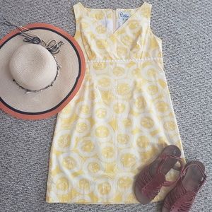 Lilly Pulitzer cat tiger sun shift dress sz8 nwot